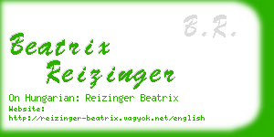 beatrix reizinger business card